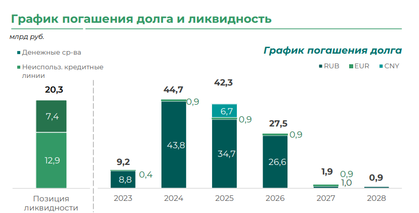 Долг Сегежи по состоянию на 3 кв 2023